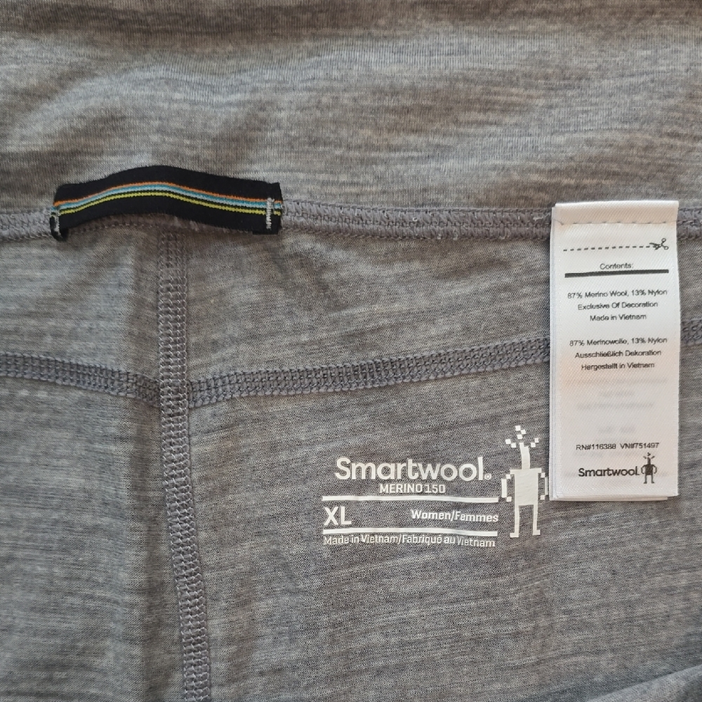 NWoT Smartwool Heather Gray Women's Merino Base Layer Bottoms